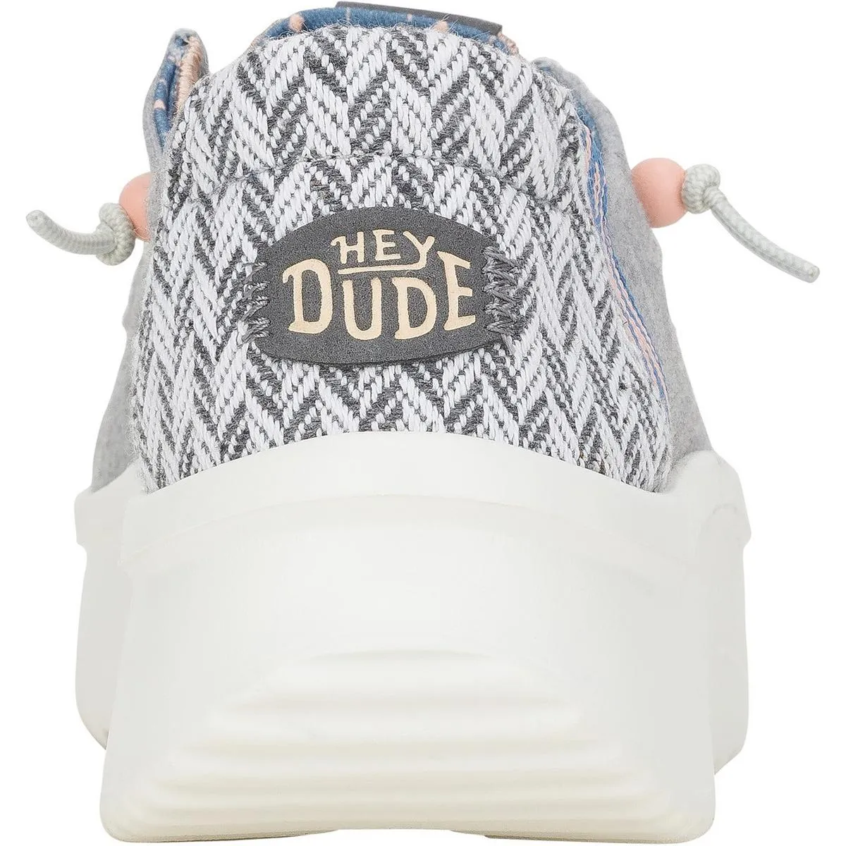 HEYDUDE Wendy Peak Chambray Woven Shoes Grey