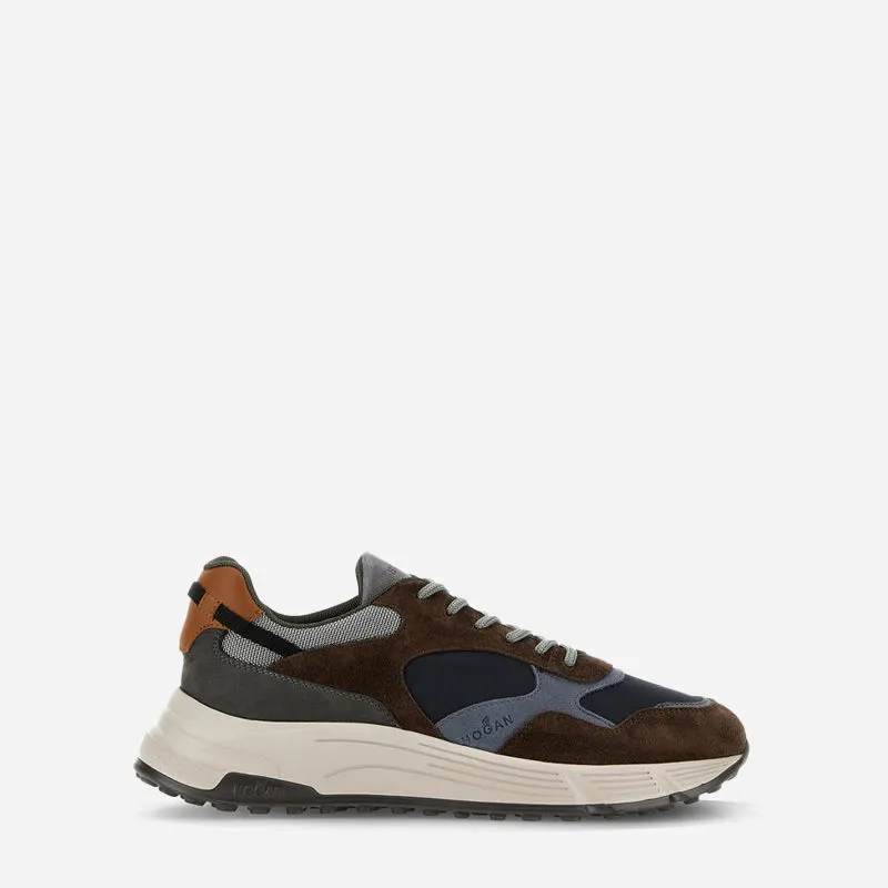 Hogan Hyperlight Sneakers in Brown Blue Grey