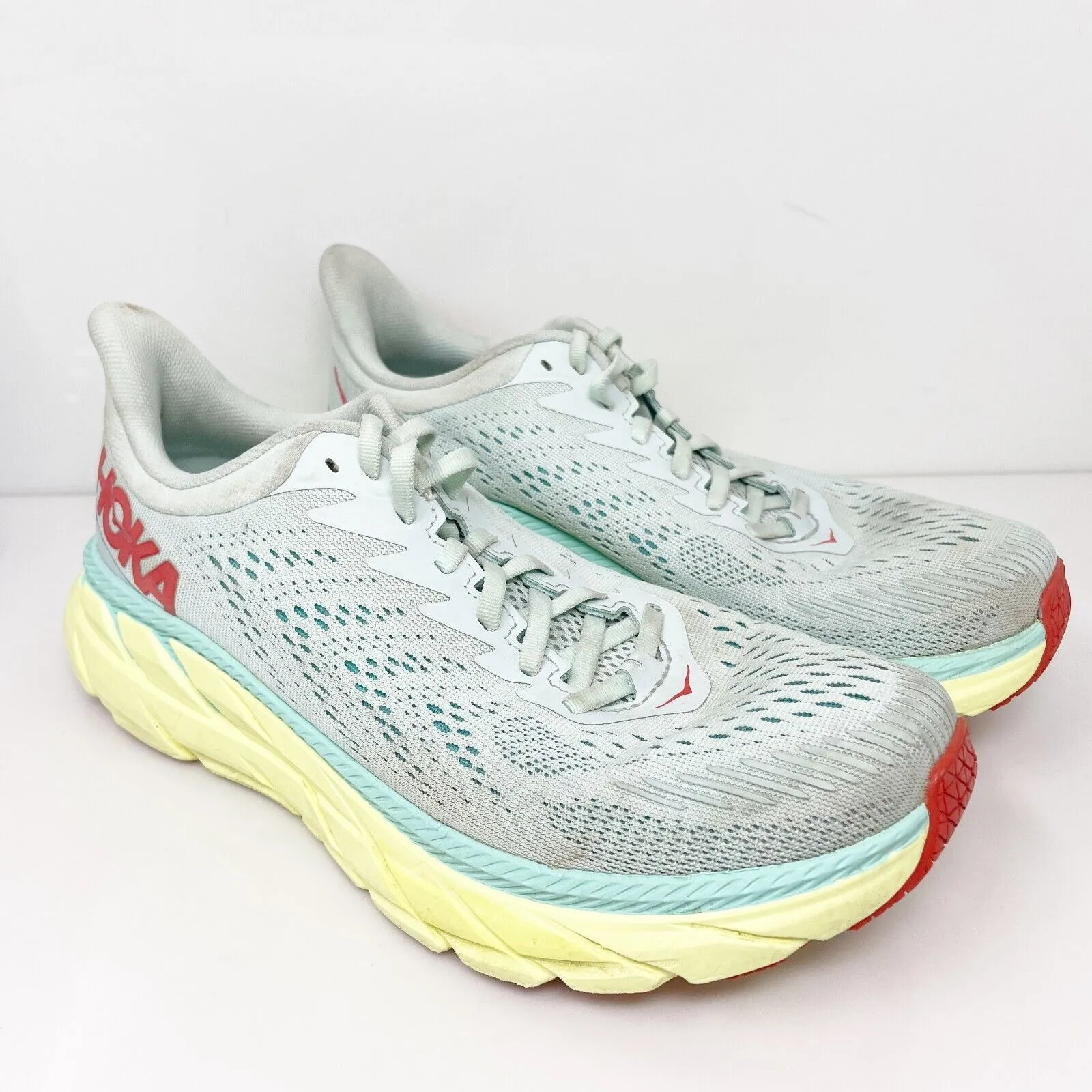 Hoka One One Womens Clifton 7 1110535 MMHC Blue Running Shoes Sneakers Size 9 D