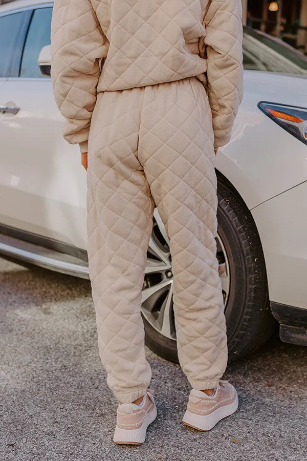 Hustling Hard Quilted Joggers