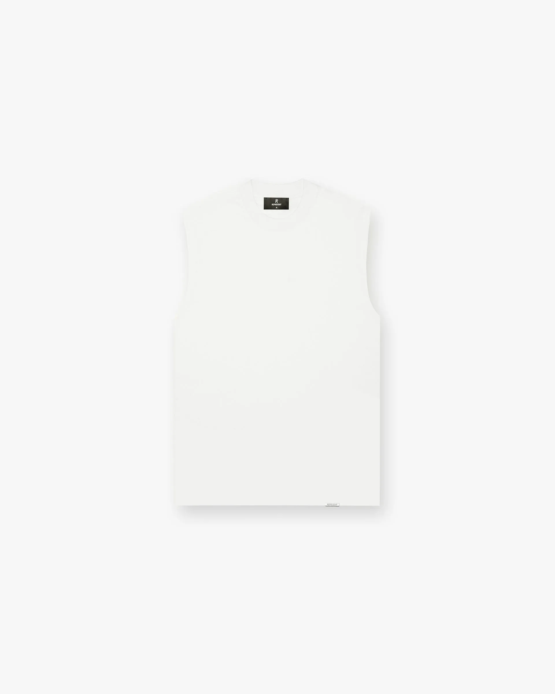 Initial Boxy Tank - Flat White