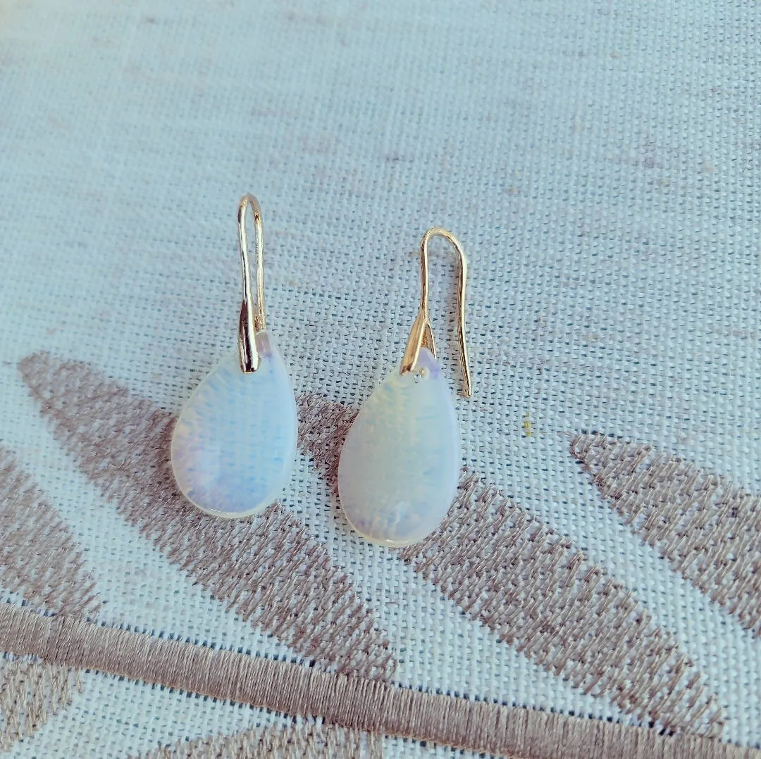 Island Girl Art - Handcrafted Opal Stone Earrings