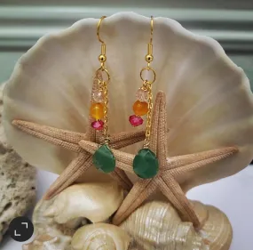 Summer Fling Natural Stone Earrings by Island Girl Art