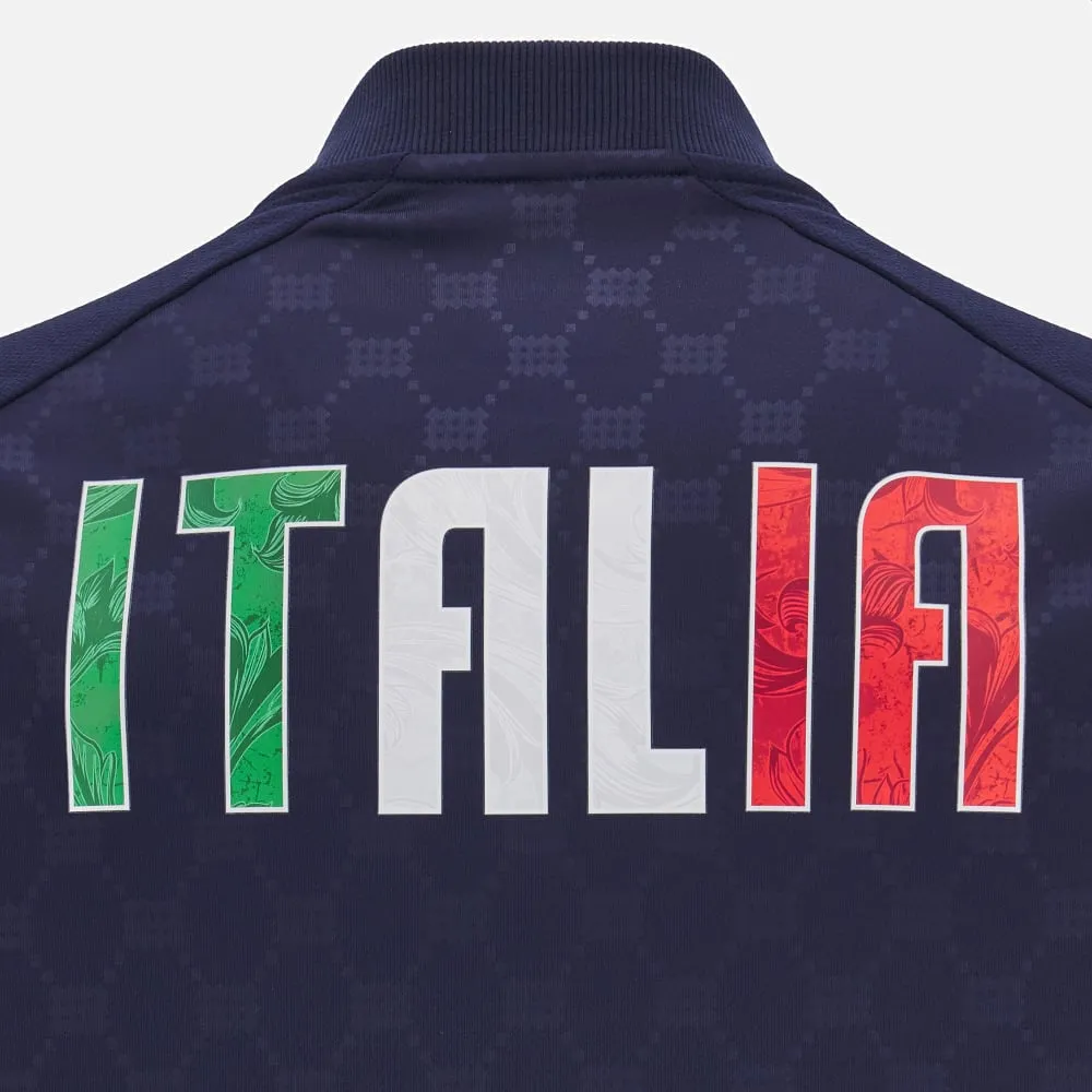 Italia rugby 2024/25 kid's athleisure anthem jacket