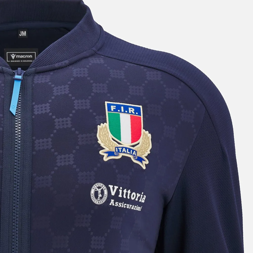 Italia rugby 2024/25 kid's athleisure anthem jacket