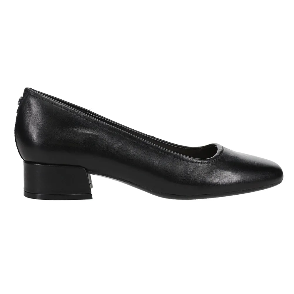 Jain Low Block Heel Square Toe Pumps