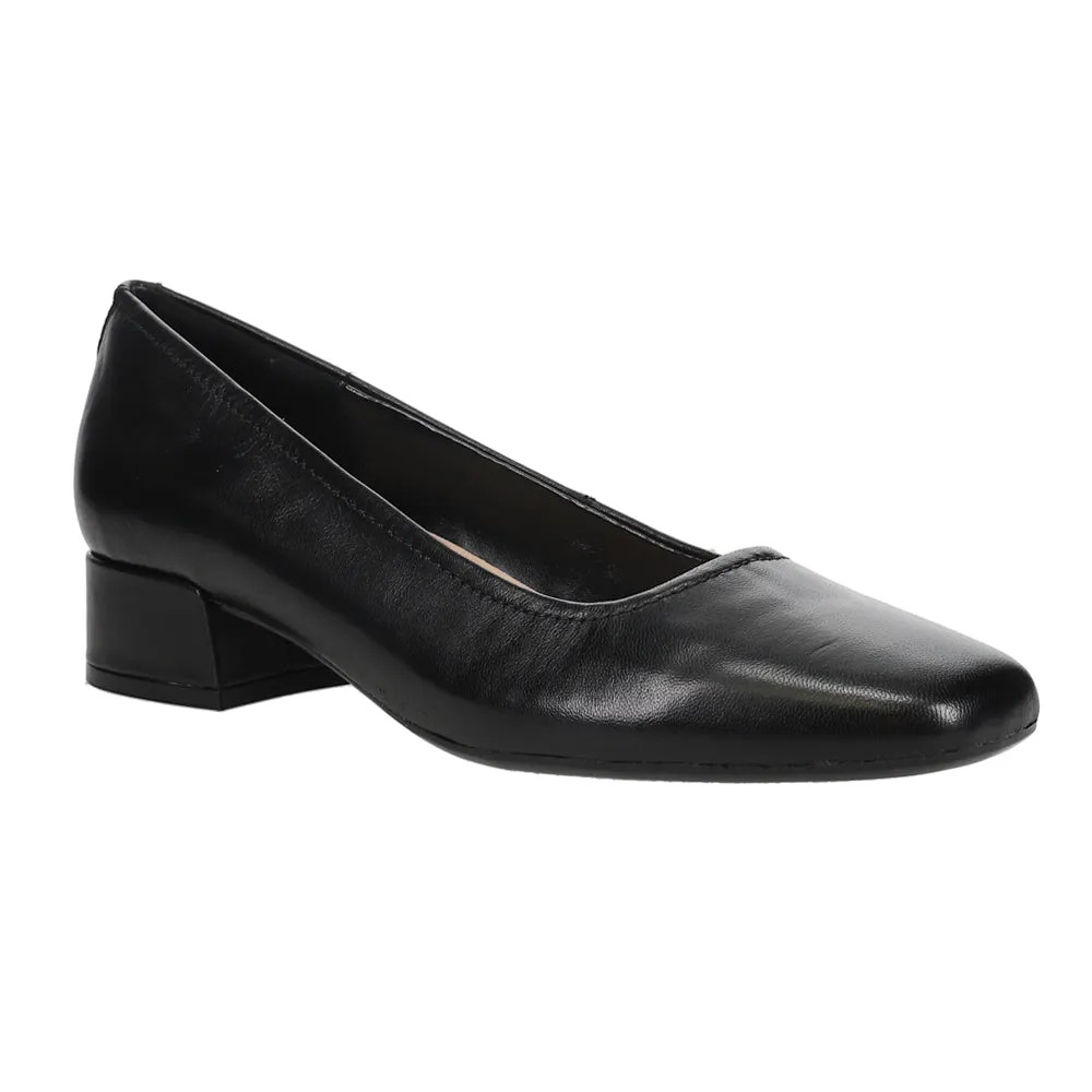 Jain Low Block Heel Square Toe Pumps