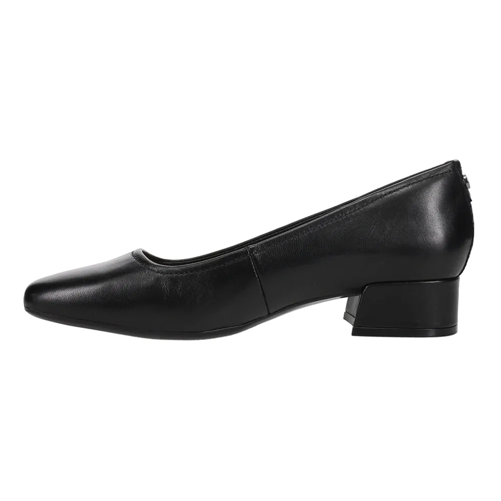 Jain Low Block Heel Square Toe Pumps