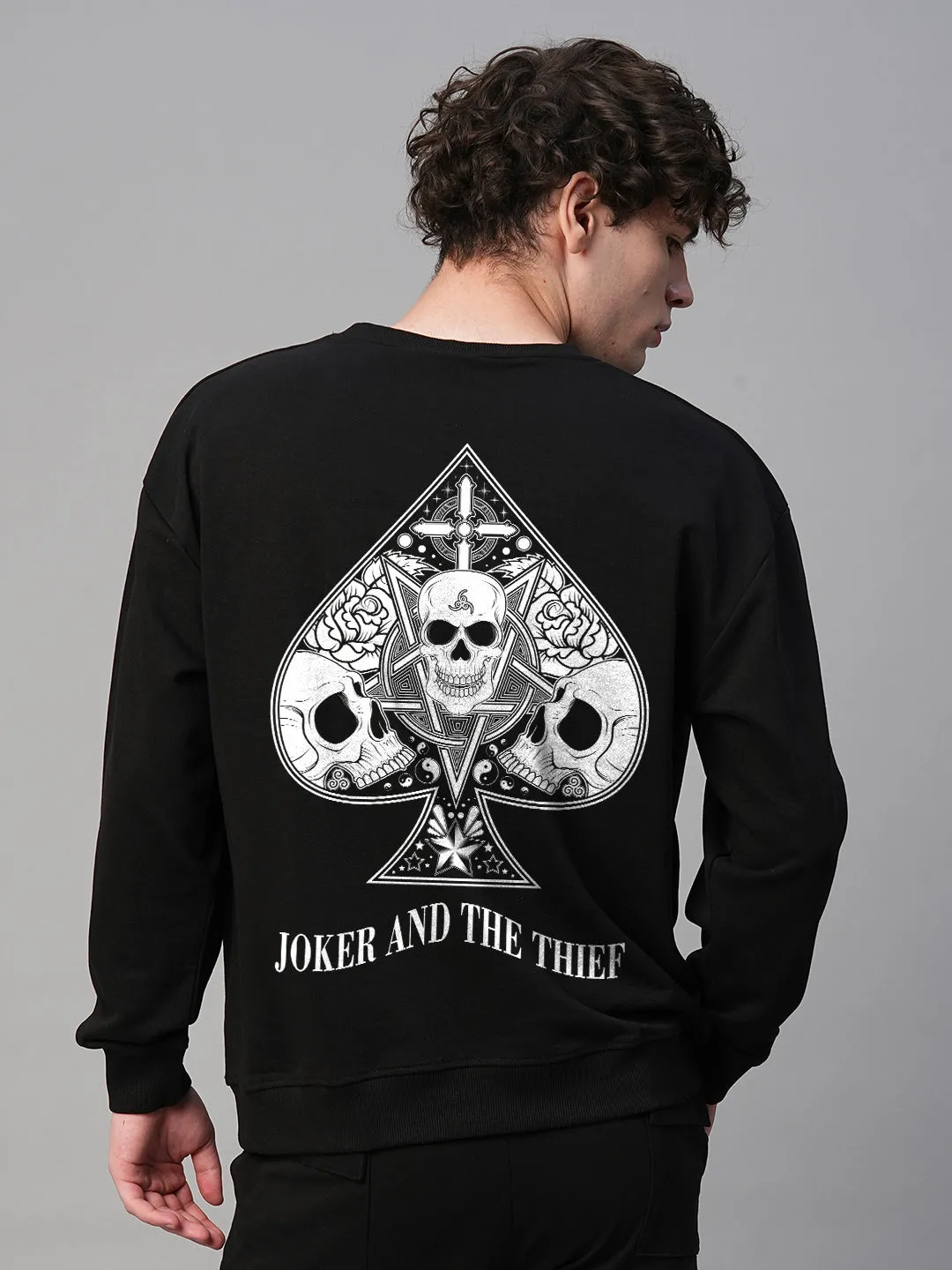 Joker And Thief Men Drop Shoulder Premium Terry Sweatshirt