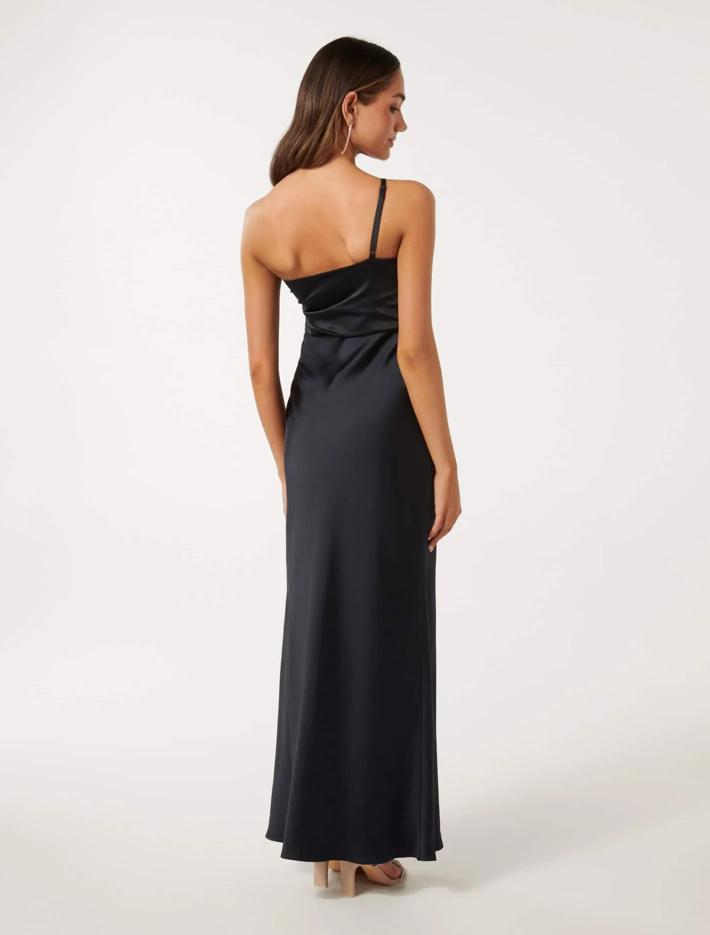 Petite One Shoulder Maxi Dress Kelly