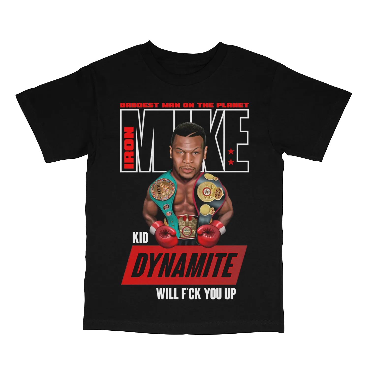 Mike Tyson Kid Dynamite Black T-shirt