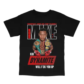 Mike Tyson Kid Dynamite Black T-shirt