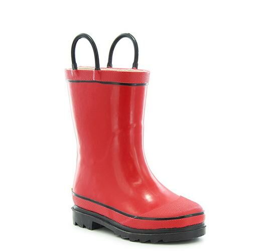 Kid's Fire Chief Rainboot in Red