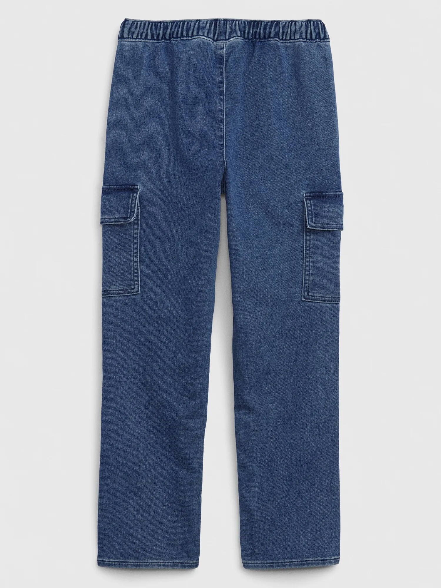 Kids SuperSoft Straight Denim Cargo Joggers