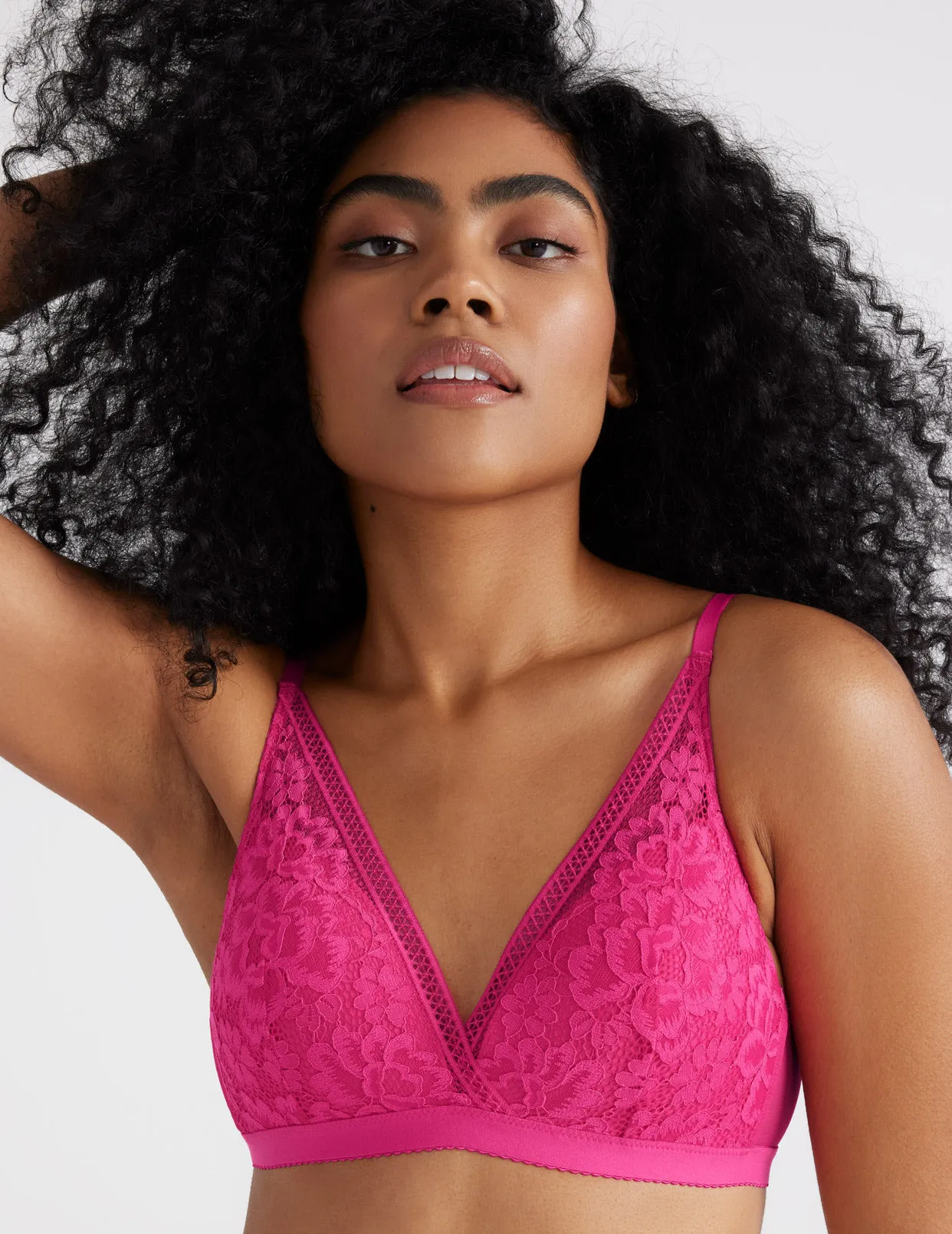 Lace Deep-V Bra