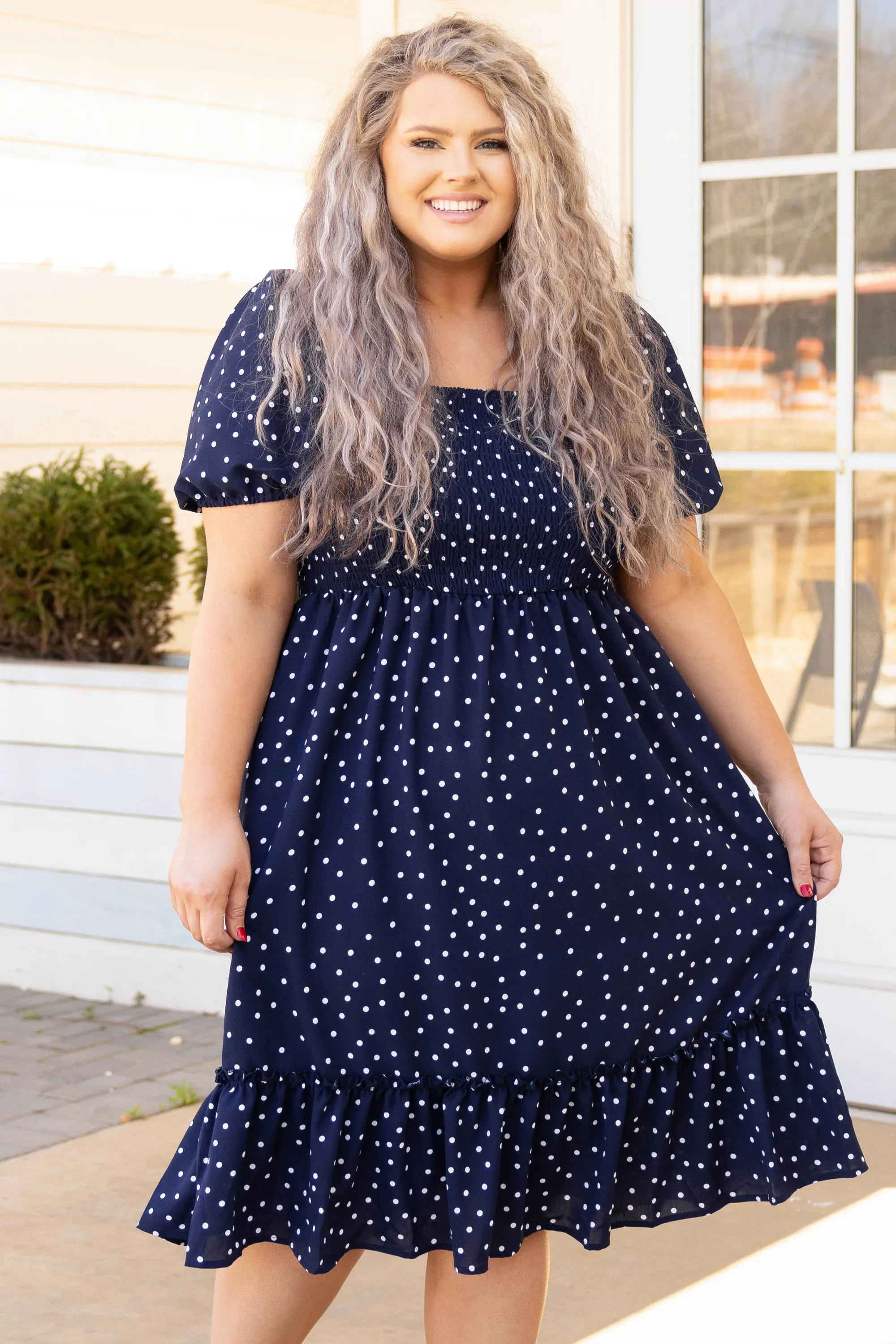 Navy Blue Madonna Dress