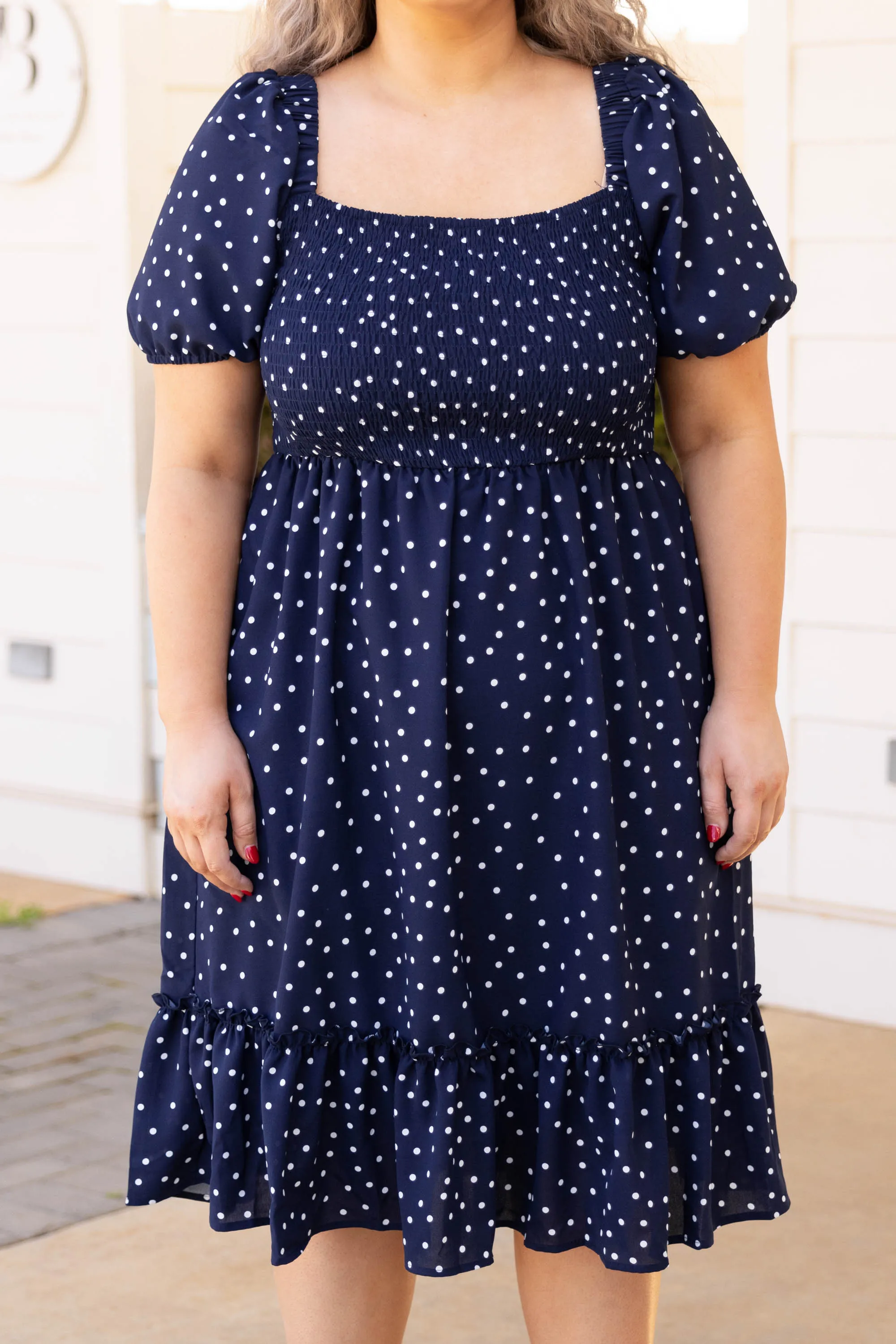 Navy Blue Madonna Dress