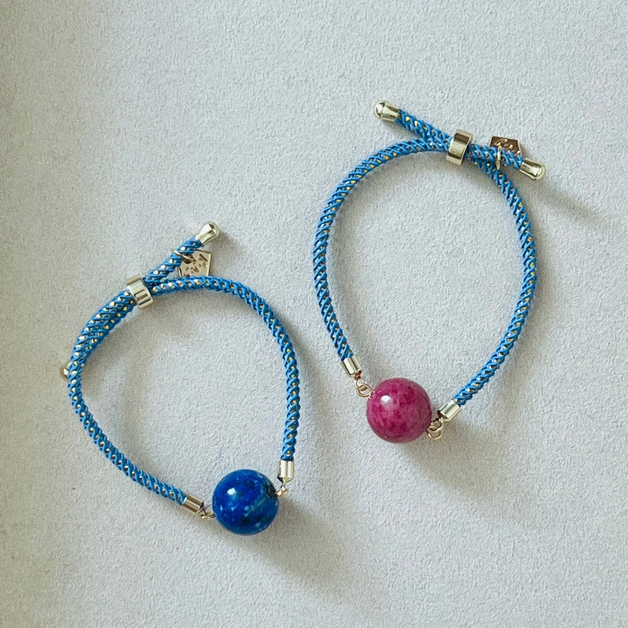 Blue String Lapis Lazuli Bracelet for Girls