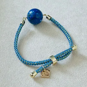 Blue String Lapis Lazuli Bracelet for Girls