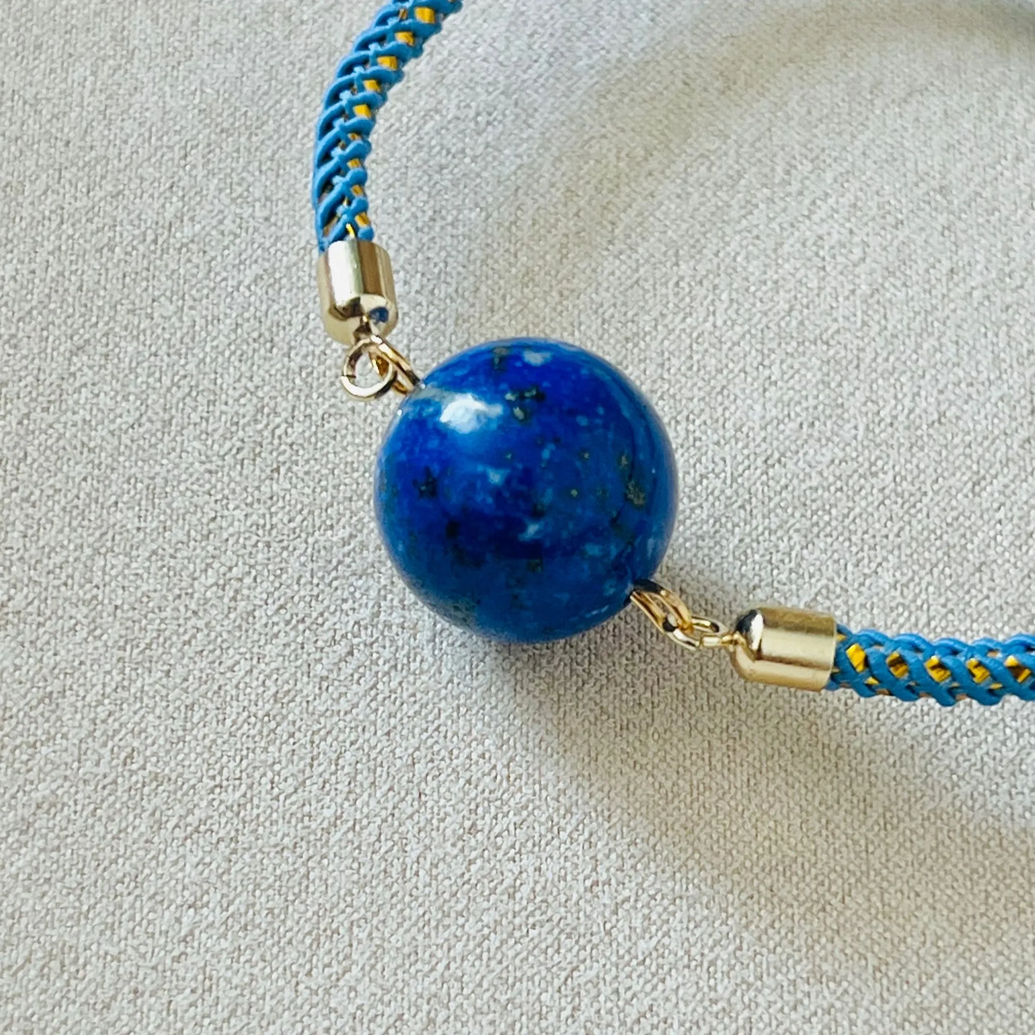 Blue String Lapis Lazuli Bracelet for Girls