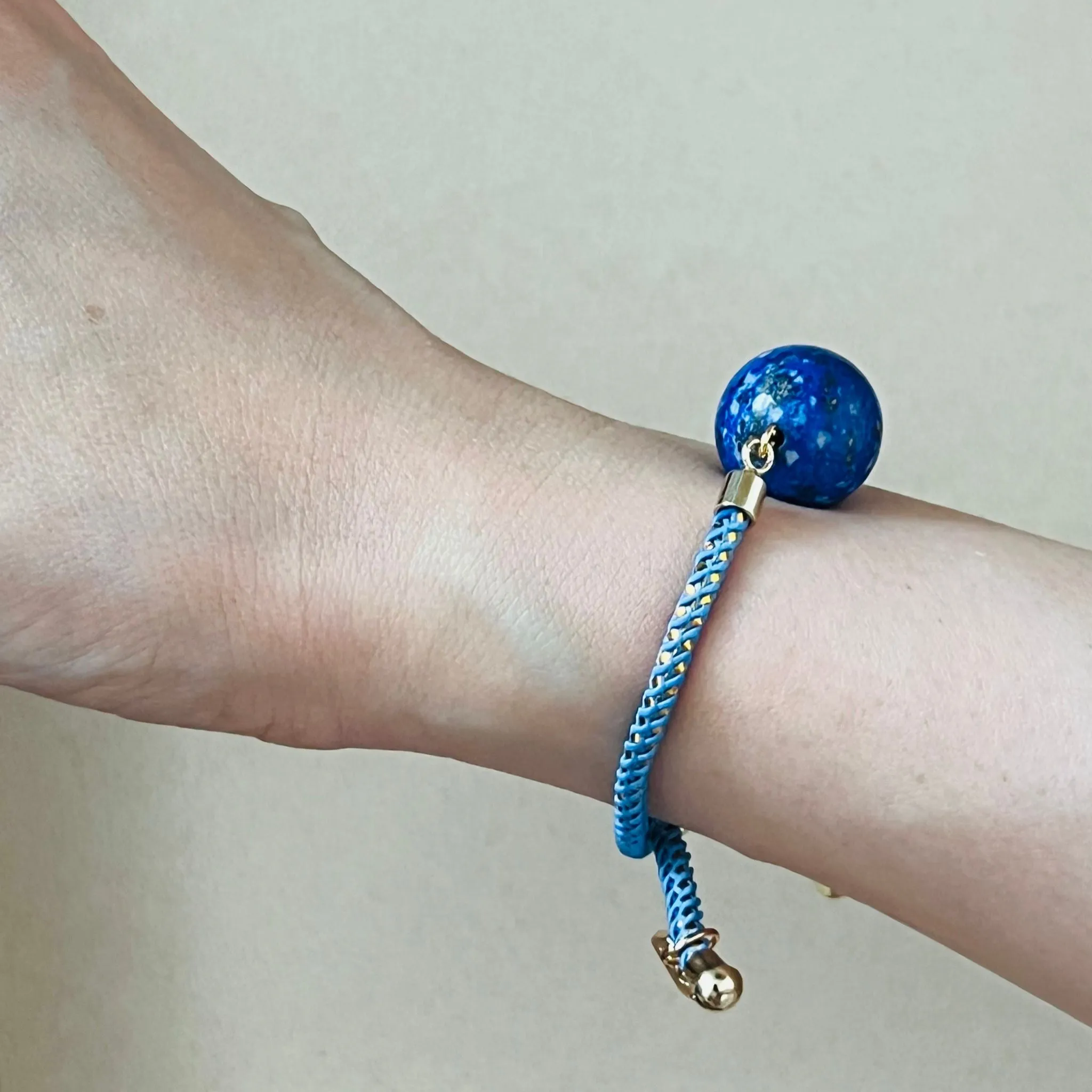 Blue String Lapis Lazuli Bracelet for Girls