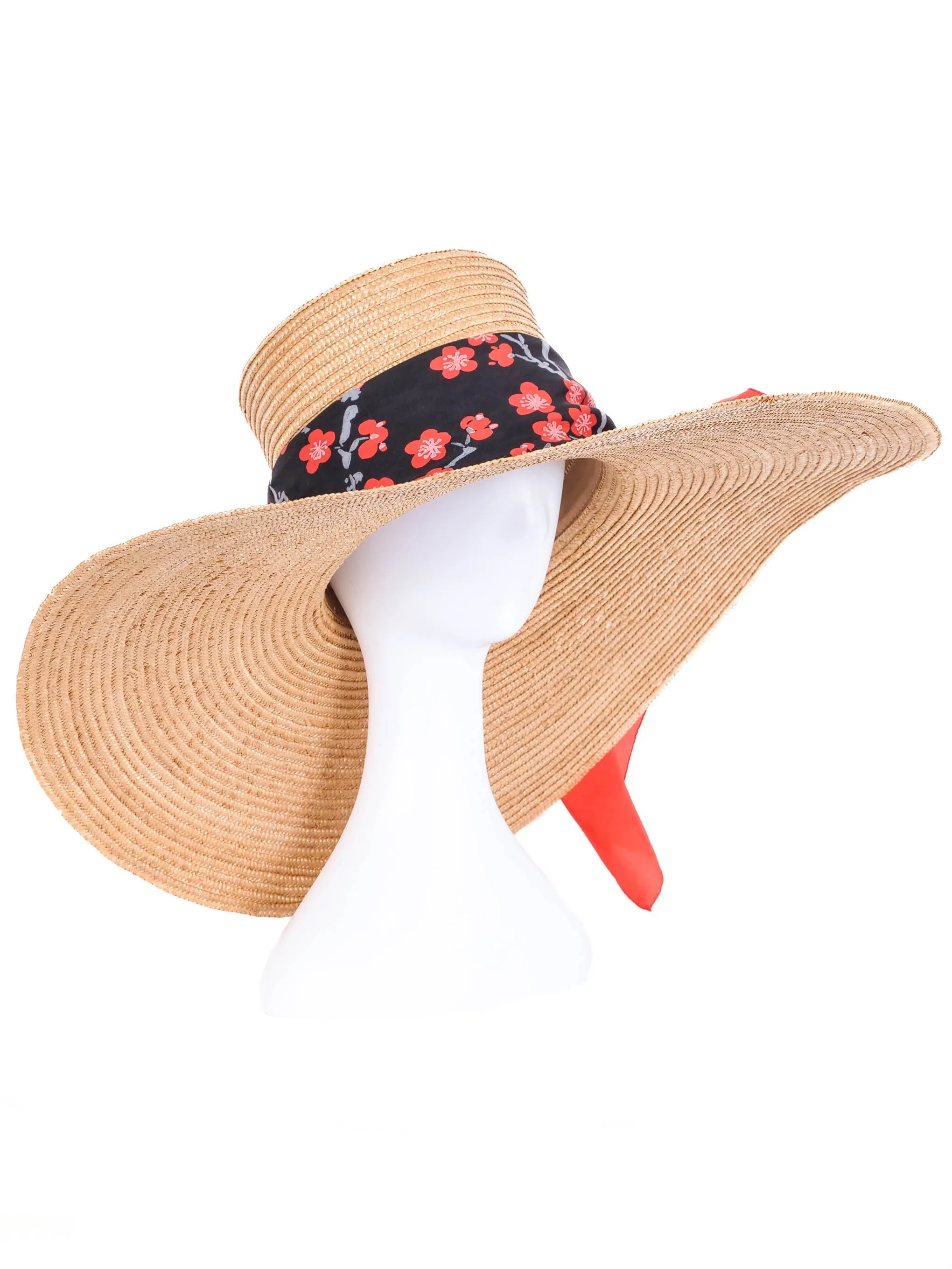 Large Wide Brimmed Straw Hat