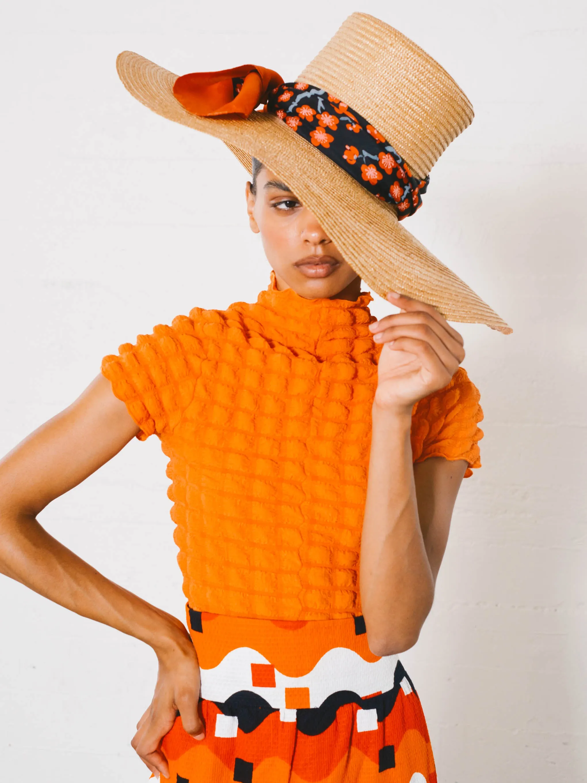 Large Wide Brimmed Straw Hat