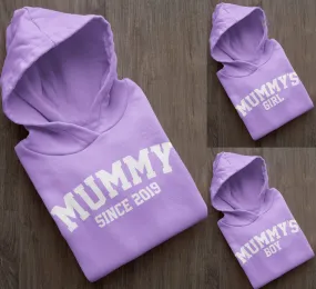 Lavender Mummy Matching Hoddies, Mummy Since, Mummys Girl, Mummys Boy Mother's Day Gift Mummy Birthday Gift