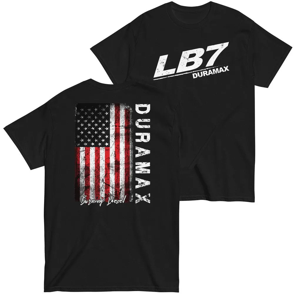 Diesel Truck Shirt With American Flag