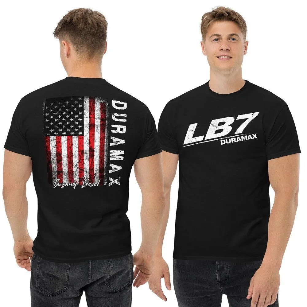 Diesel Truck Shirt With American Flag