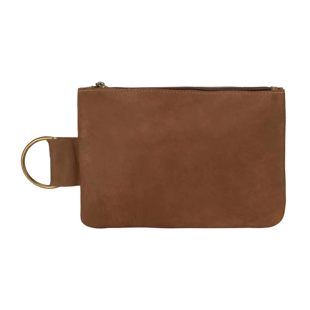 Leather Makeup Bag | Brown