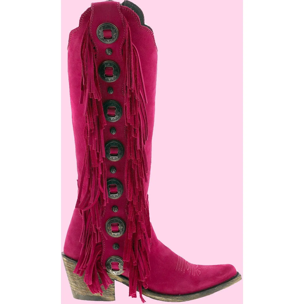 Black Ophelia Fuchsia Boots by Liberty