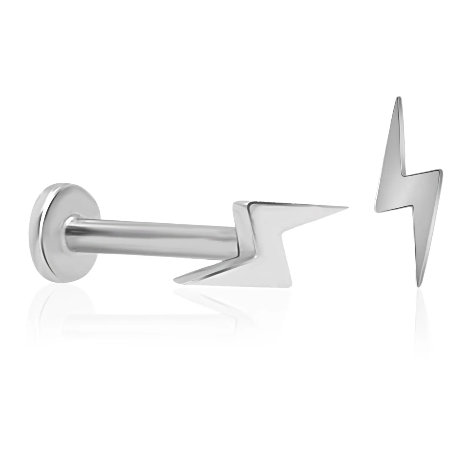 Flat Back Lightning Bolt Stud