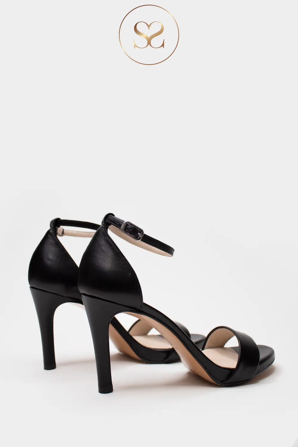 LODI IGOR-X BLACK HIGH HEEL SANDALS