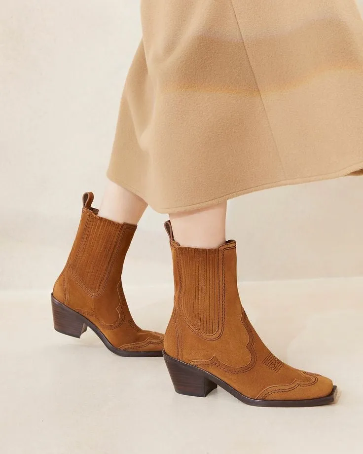 Loeffler Randall Agnes Cowboy Ankle Boot