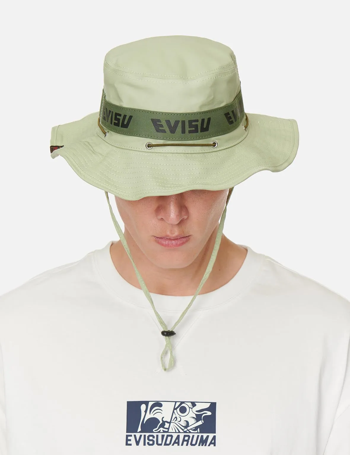 Logo Print Tape Camping Hat