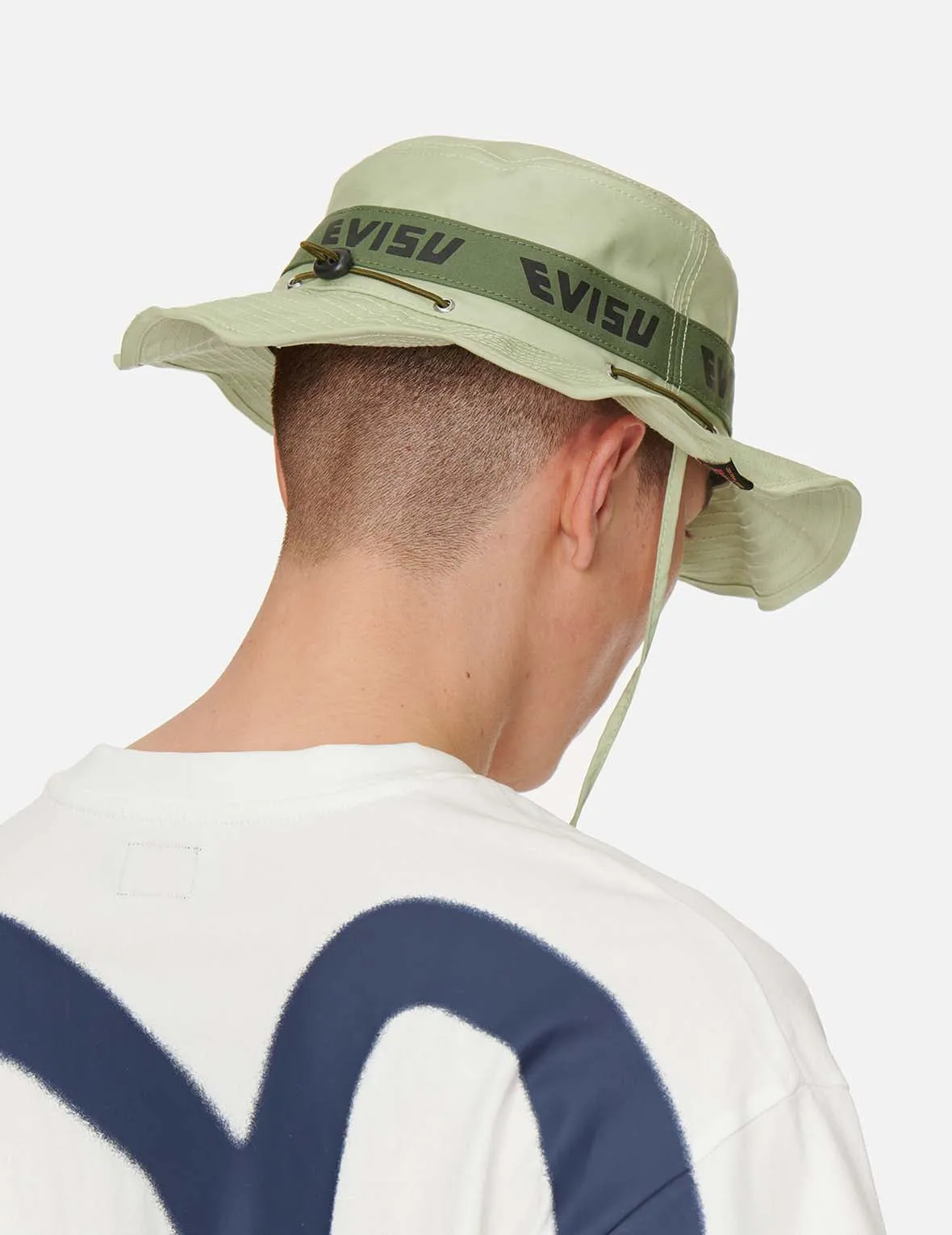 Logo Print Tape Camping Hat