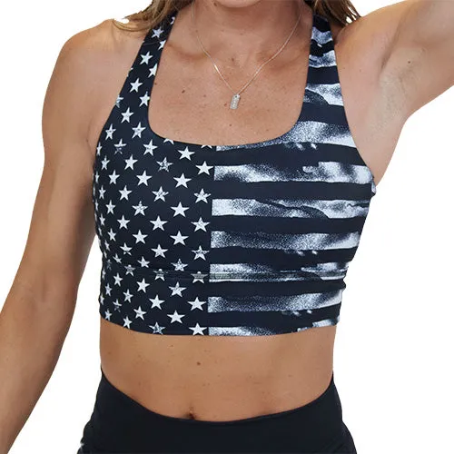 Longline Bra | Stars & Stripes