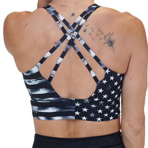 Longline Bra | Stars & Stripes