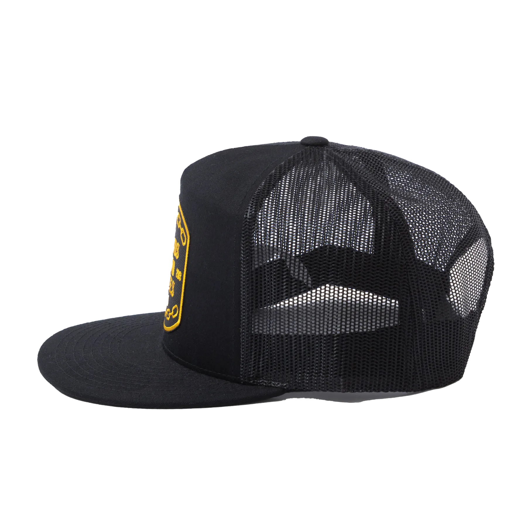 Low Places Chains Flat Bill Trucker Snapback - Gold