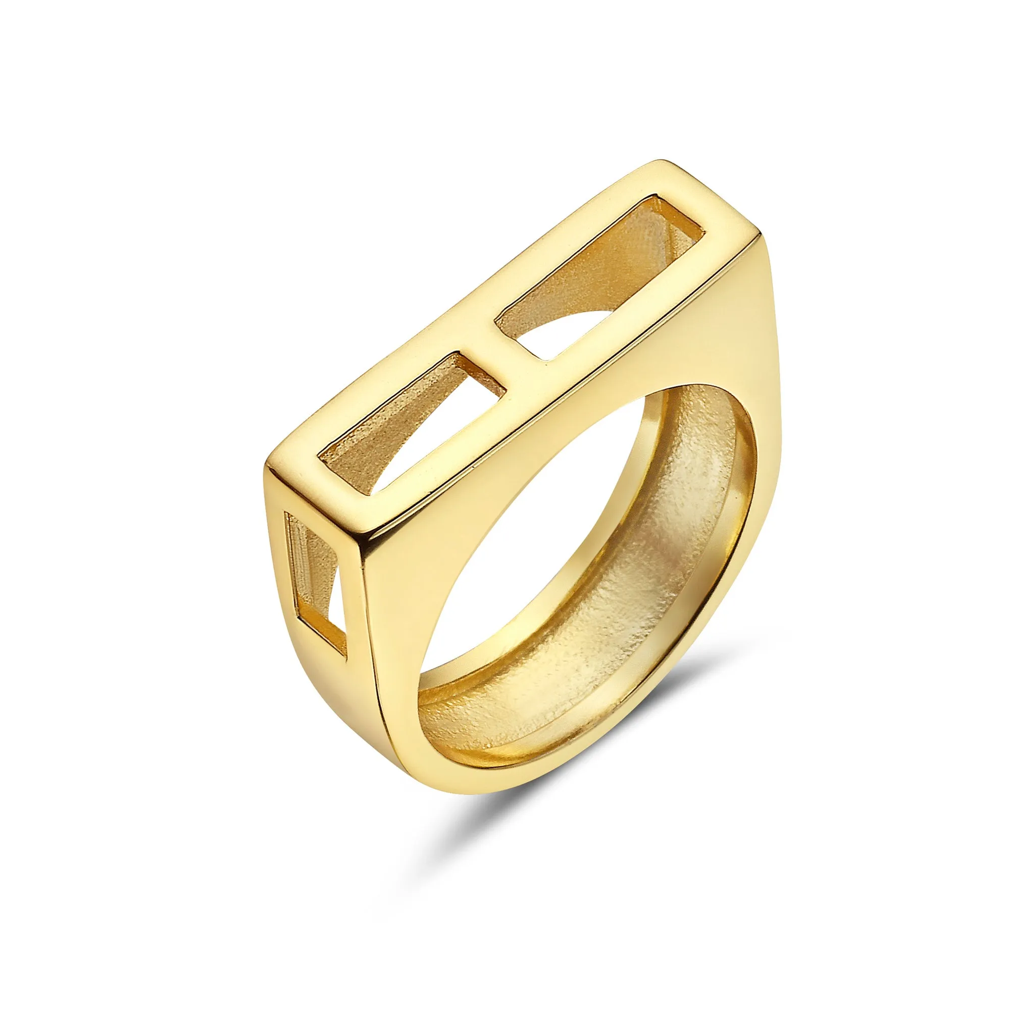 Luna Flat Gold Ring