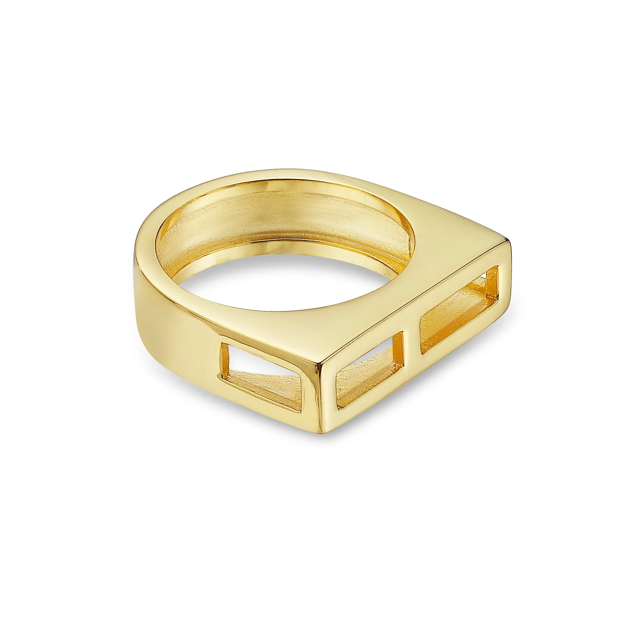 Luna Flat Gold Ring