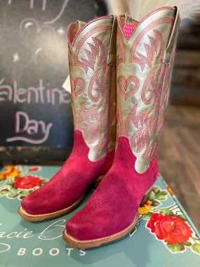 Macie Bean Pink Suede Boot - Be Mine