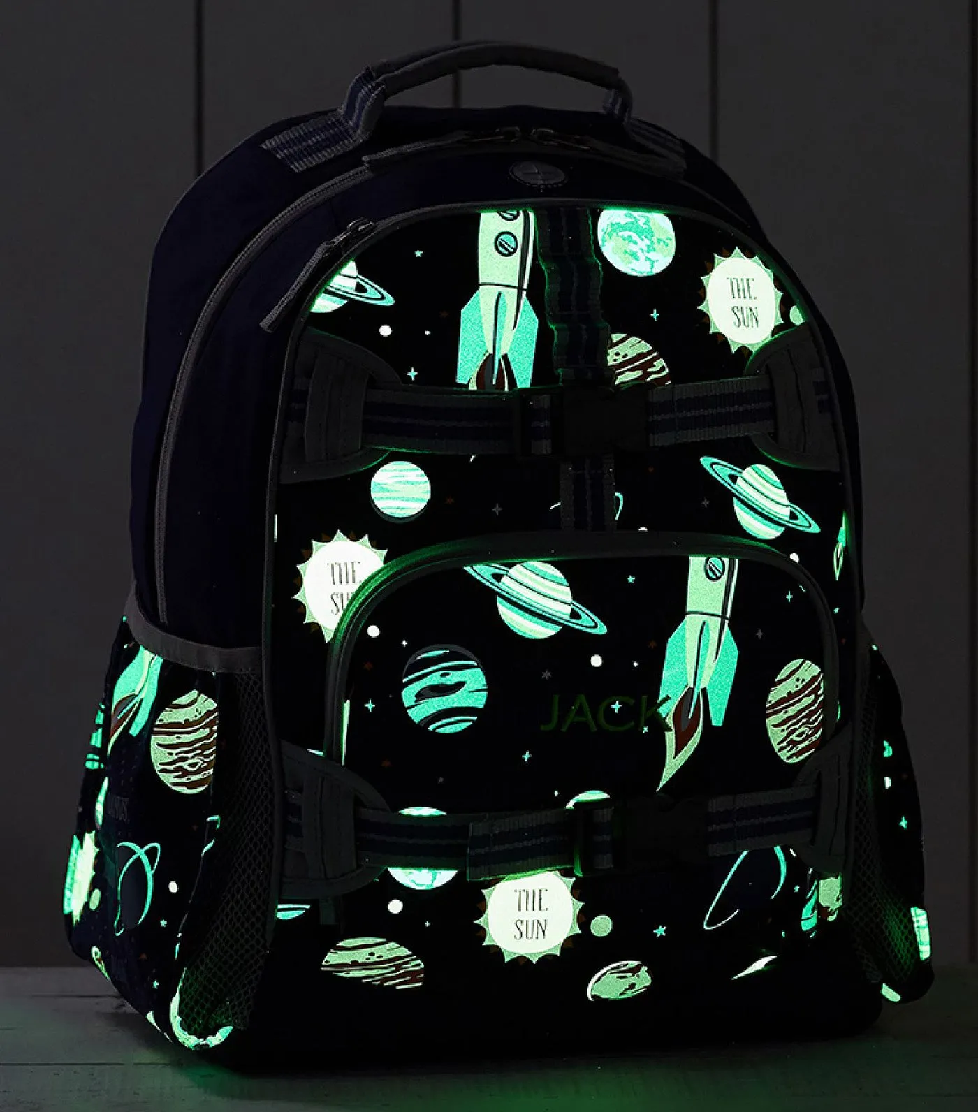 Mackenzie Navy Solar System Glow Backpack - Small