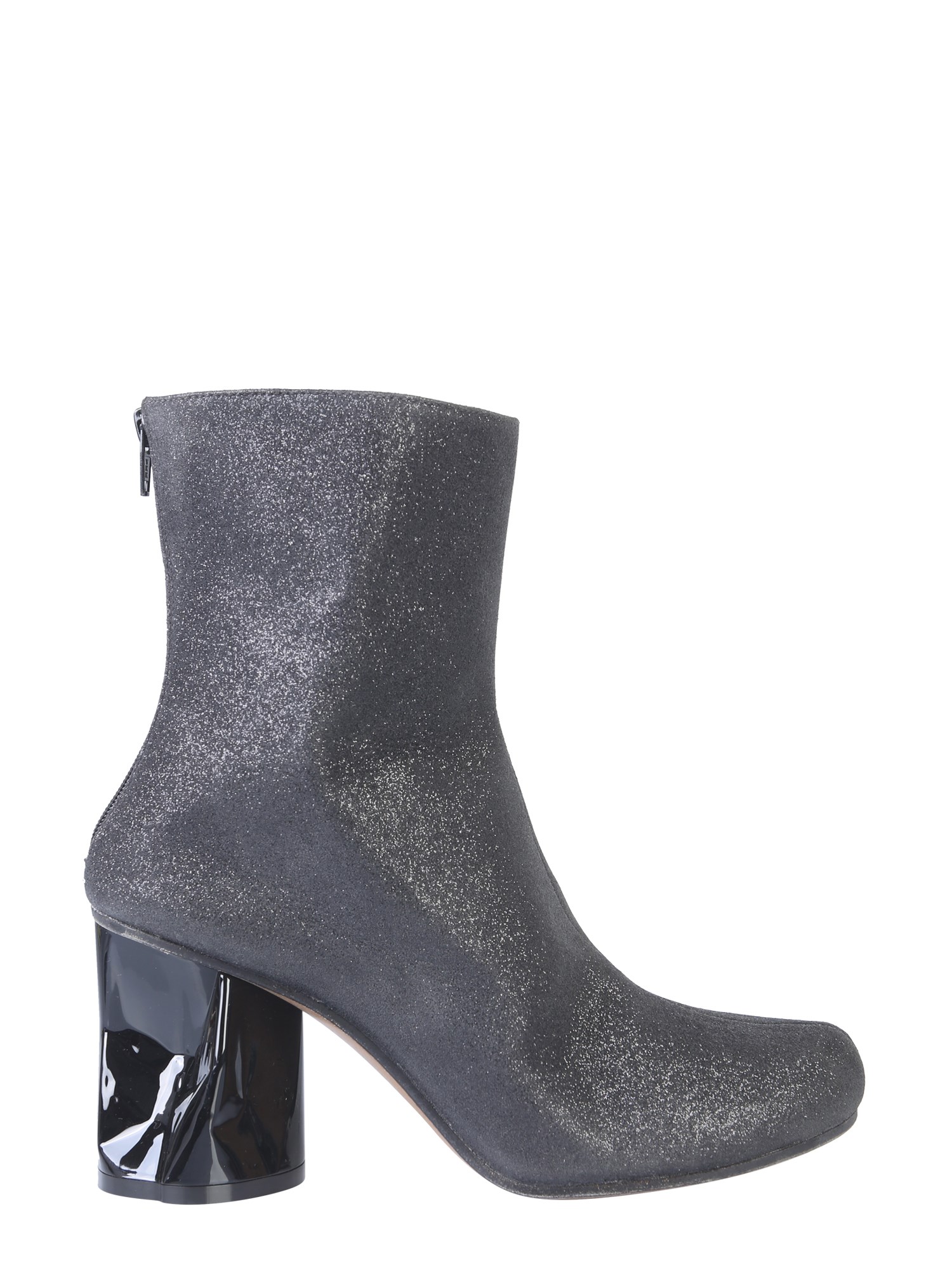 MAISON MARGIELA GLITTER BOOT CRUSHED HEEL