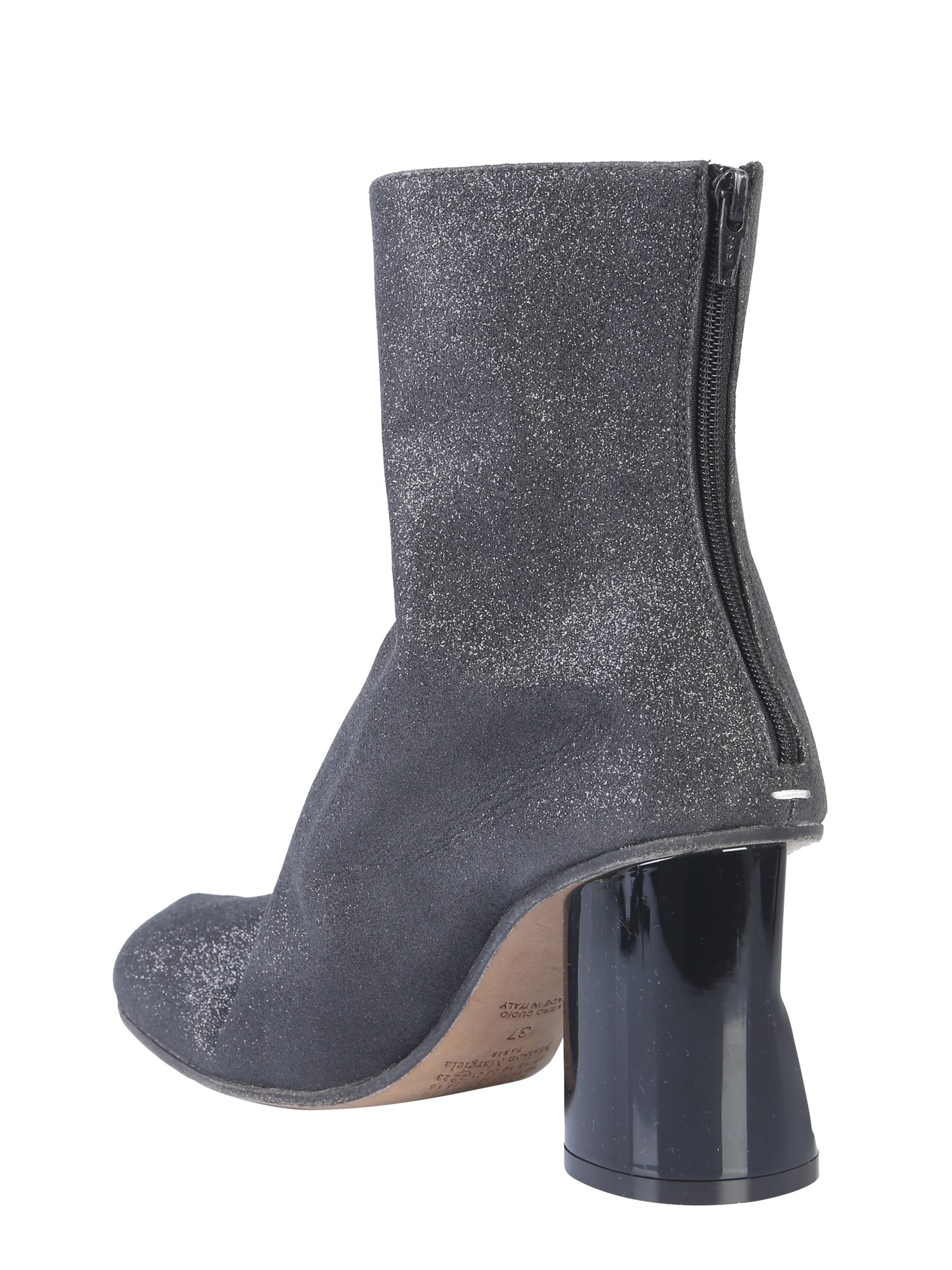 MAISON MARGIELA GLITTER BOOT CRUSHED HEEL