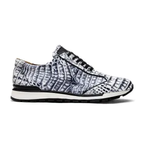 Marco Di Milano Alonzo Men's Shoes Genuine Caiman Crocodile Casual Sneakers (MDM1165)