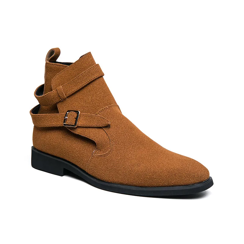 MBluxy Leather Men Boots