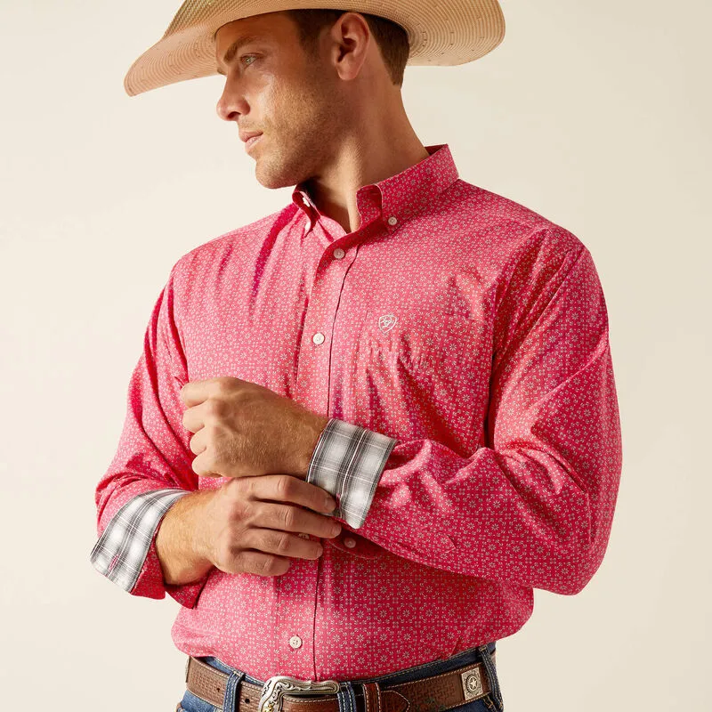 Men's Ariat Brennan Pink Shirt