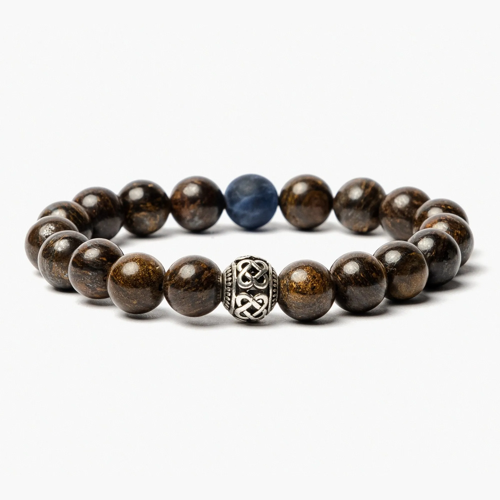 Bronzite Bracelet for Men from Tibet